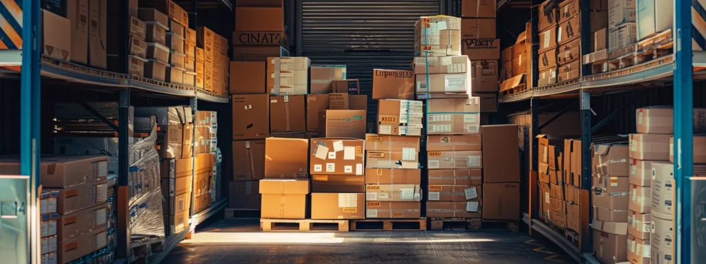 a neatly organized pile of boxes labeled and stacked in a moving truck, ready for a stress-free relocation.