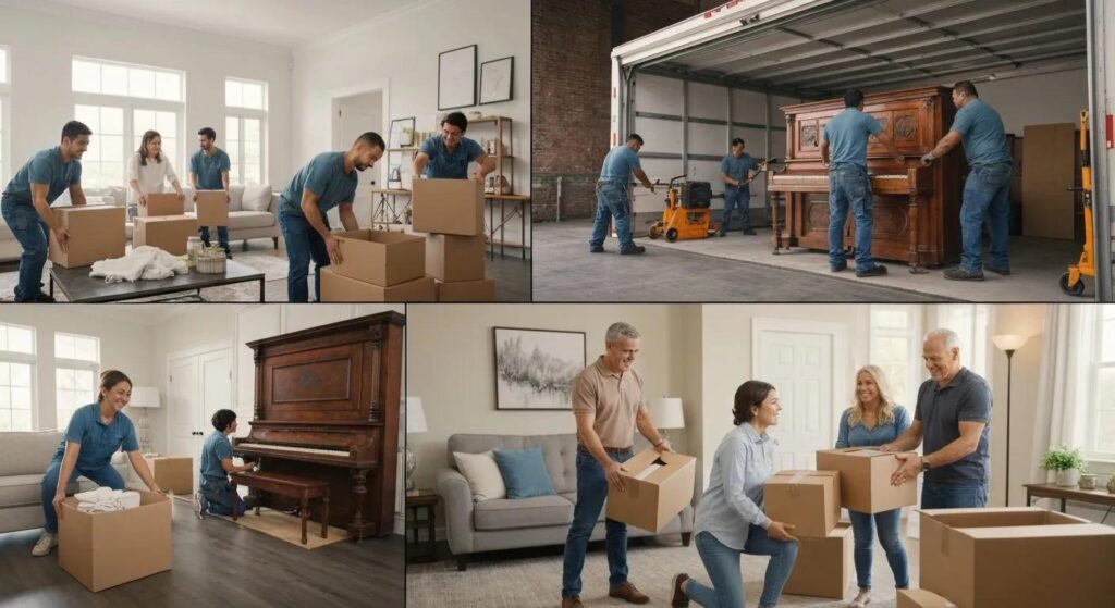 Different scenarios showcasing the benefits of hiring hourly movers for various moving needs