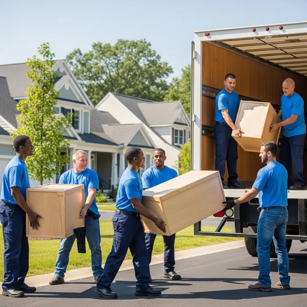 Professional movers loading furniture into a truck in Stone Ridge NY, showcasing teamwork and efficiency