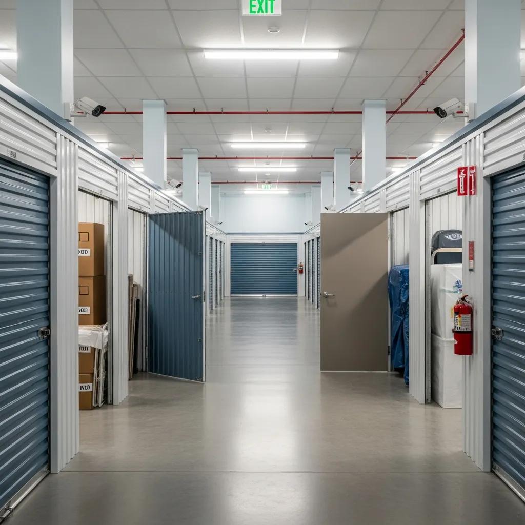 Secure storage facility in High Falls, NY with organized storage units