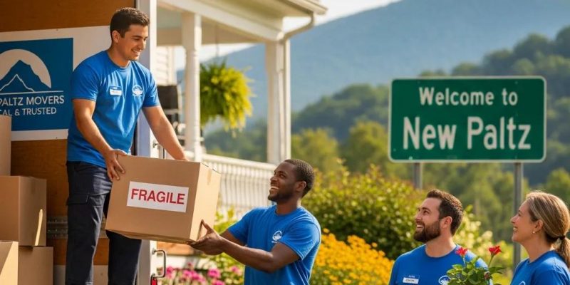 Local movers in New Paltz loading boxes into a truck, emphasizing community and personalized service