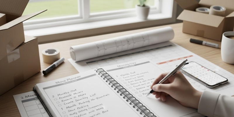 Timeline and Checklist: Planning a Local Move in New Paltz (8 Weeks → Moving Day)